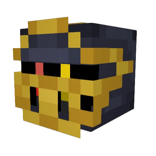 Phantom_Elvarr Minecraft avatar head, 3D render