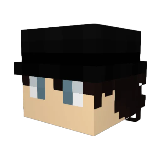 Phantom_Fight Minecraft avatar head, 3D render