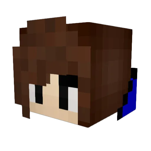 Phantom_Fighter Minecraft avatar head, 3D render