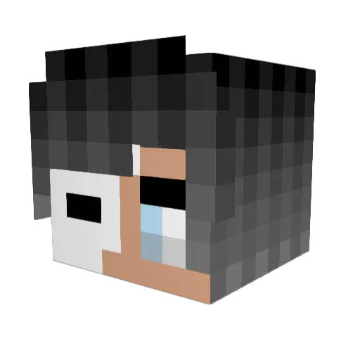 Phantom_Fyuree Minecraft avatar head, 3D render