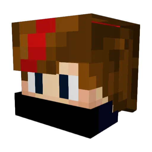 Phantom_Ortiz Minecraft avatar head, 3D render