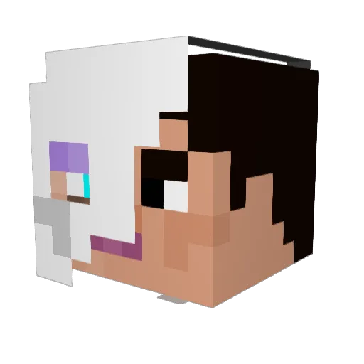 Phantom_PL Minecraft avatar head, 3D render