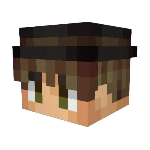 Phantom_Rose Minecraft avatar head, 3D render