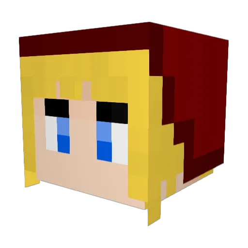 Phantom_hy Minecraft avatar head, 3D render