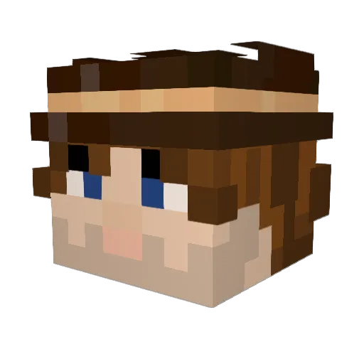 Phantomgamer515 Minecraft avatar head, 3D render