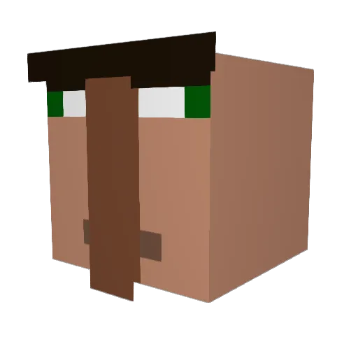 PhantomiasZero Minecraft avatar head, 3D render
