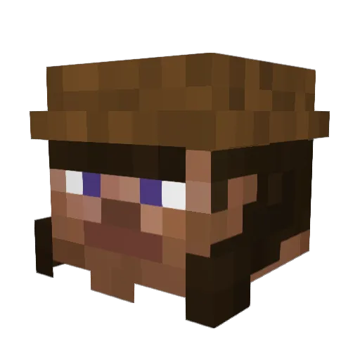 Phantominez Minecraft avatar head, 3D render
