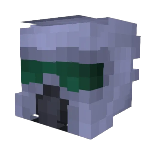 PhantomishHawk Minecraft avatar head, 3D render