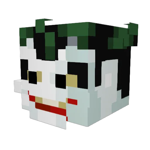 Phantomjoker751 Minecraft avatar head, 3D render