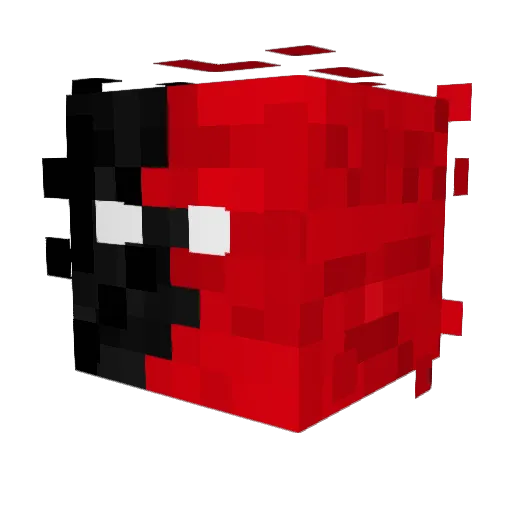 Phantommaann Minecraft avatar head, 3D render