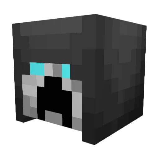 Phantomousz Minecraft avatar head, 3D render