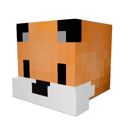 Phantomquill Minecraft avatar head, 3D render