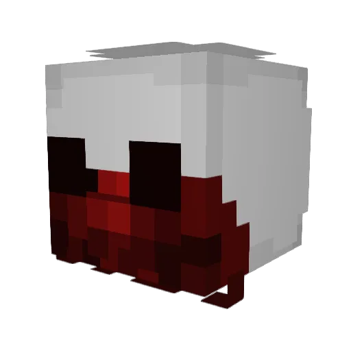 Phantomrain44 Minecraft avatar head, 3D render
