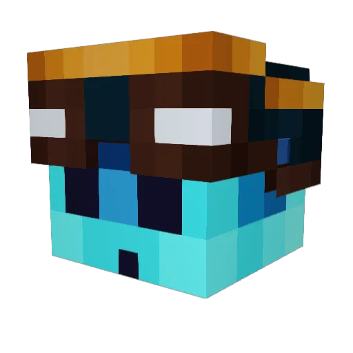 Phantoms_Shadow Minecraft avatar head, 3D render