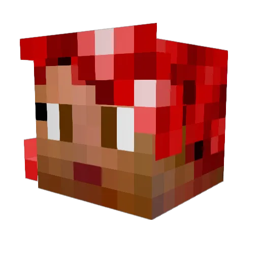PhantomxAce Minecraft avatar head, 3D render