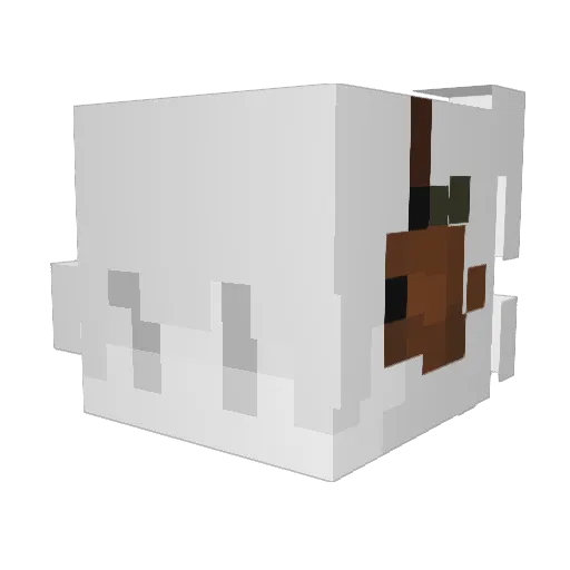 Phantomyz Minecraft avatar head, 3D render