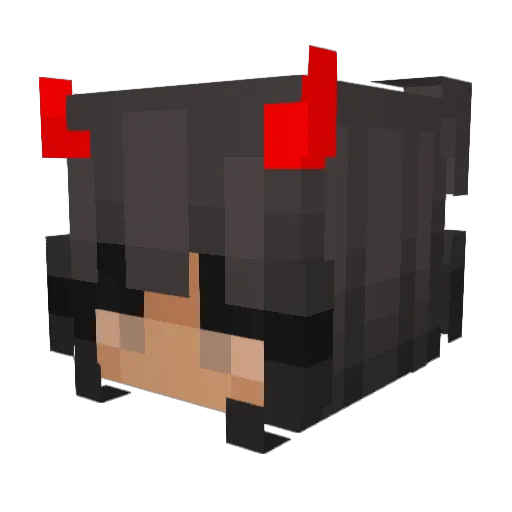 Phantomzx28 Minecraft avatar head, 3D render