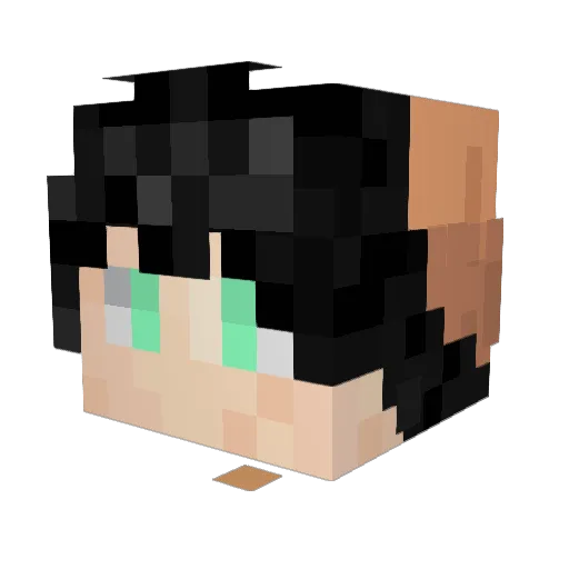 Phantomzx33 Minecraft avatar head, 3D render
