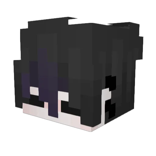 Phantouk Minecraft avatar head, 3D render