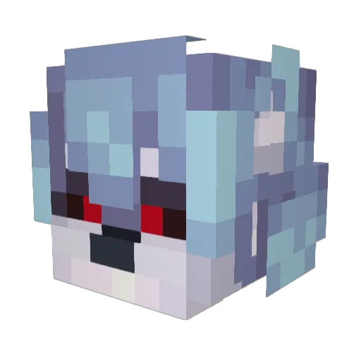 Phantron9548 Minecraft avatar head, 3D render