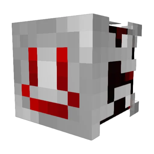Phantun Minecraft avatar head, 3D render
