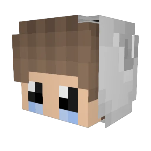 Phanuel11 Minecraft avatar head, 3D render