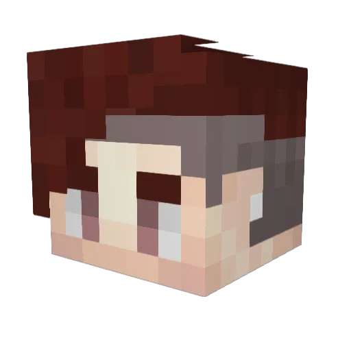 Pharahhh Minecraft avatar head, 3D render