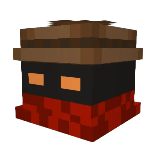 Pharize Minecraft avatar head, 3D render