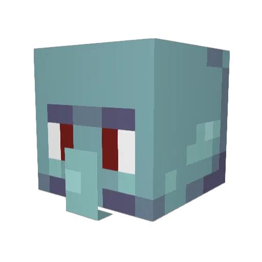Pharll Minecraft avatar head, 3D render