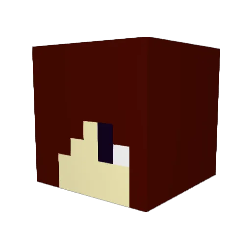 Pharoah Minecraft avatar head, 3D render