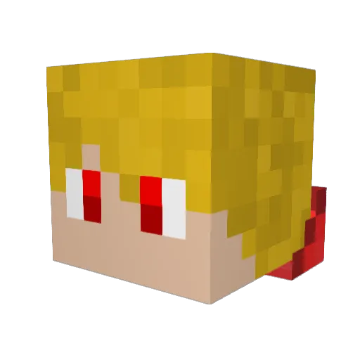 Pharthrax Minecraft avatar head, 3D render