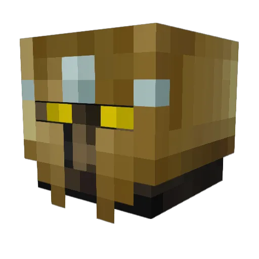 Pharting Minecraft avatar head, 3D render