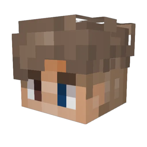 Pharzuph_ Minecraft avatar head, 3D render