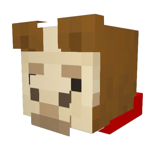 Phase2Face Minecraft avatar head, 3D render