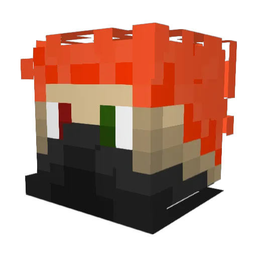 PhaseRunner08 Minecraft avatar head, 3D render