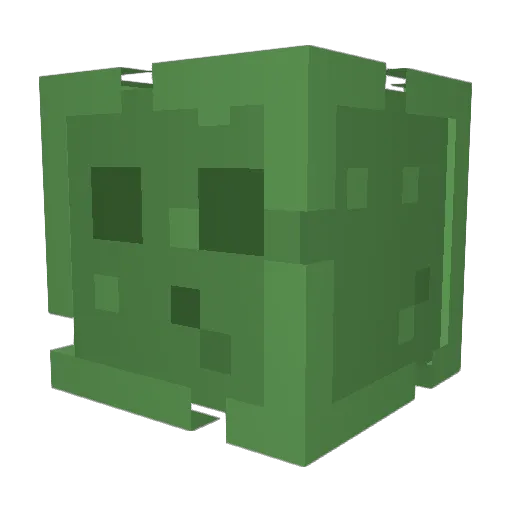 PhaseShatterer Minecraft avatar head, 3D render