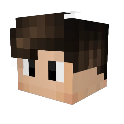 PhaseYT Minecraft avatar head, 3D render
