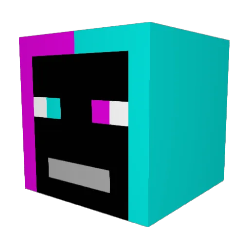 Phase_Gaming Minecraft avatar head, 3D render