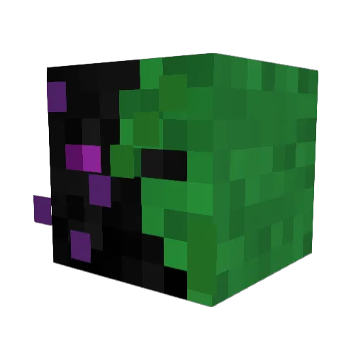 PhasedPixel Minecraft avatar head, 3D render