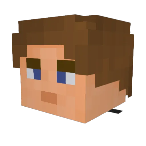 Phaselight1001 Minecraft avatar head, 3D render