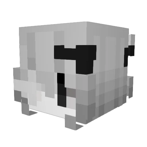 Phaseskip Minecraft avatar head, 3D render