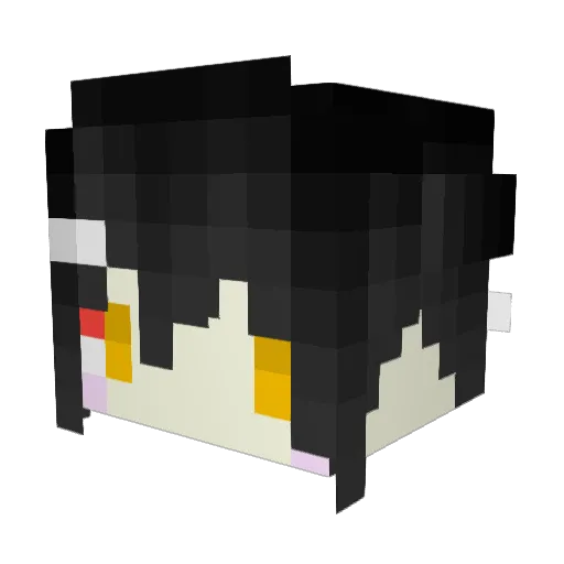 Phasianidae Minecraft avatar head, 3D render