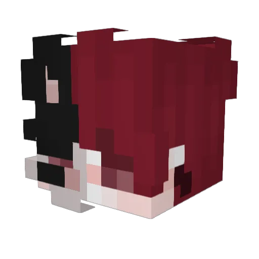 Phasma2K Minecraft avatar head, 3D render