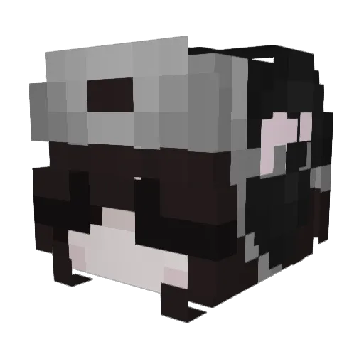 Phasmolive Minecraft avatar head, 3D render