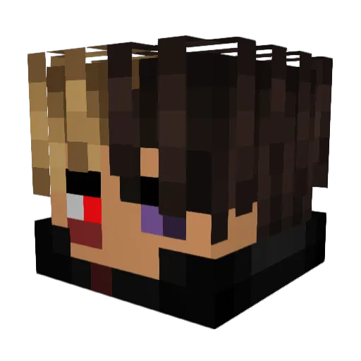 PhatBlount Minecraft avatar head, 3D render