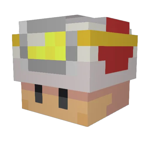 PhatLinguini Minecraft avatar head, 3D render