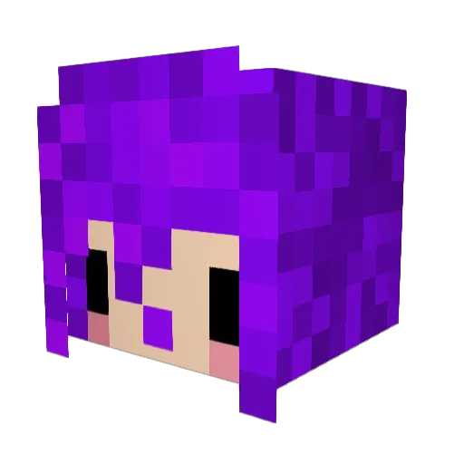 PhatPotato Minecraft avatar head, 3D render