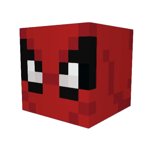 PhatPow Minecraft avatar head, 3D render