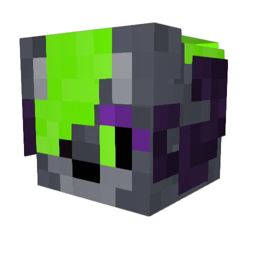 Phatbroom Minecraft avatar head, 3D render