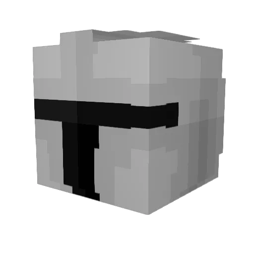 Phathippo_ Minecraft avatar head, 3D render